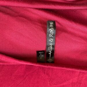 Allie & Rob Deep Red Garment